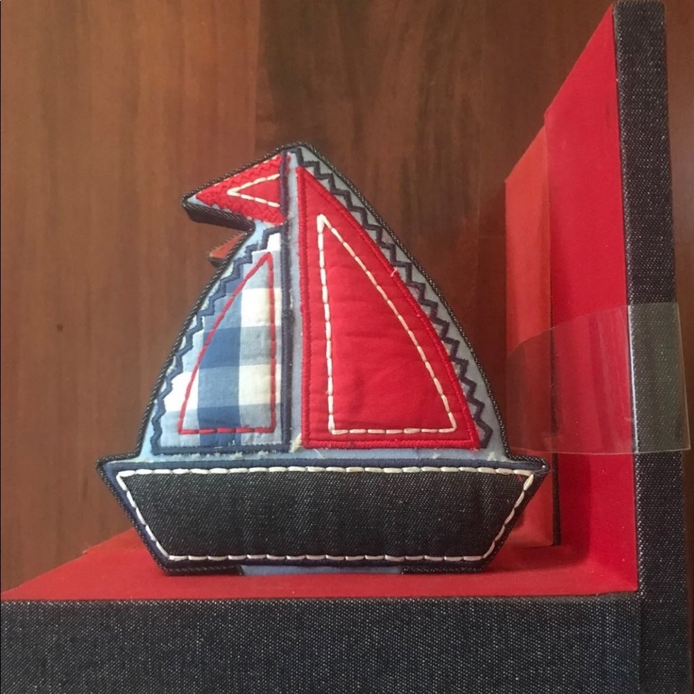 Pair of Adorable Padded Bookends and hook. NWOT